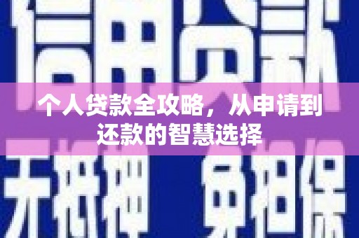 埔里个人贷款全攻略，从申请到还款的智慧选择