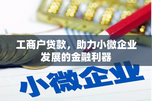 埔里工商户贷款，助力小微企业发展的金融利器