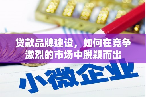 埔里贷款品牌建设，如何在竞争激烈的市场中脱颖而出