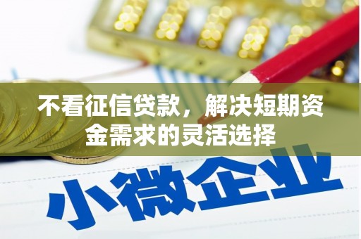 埔里不看征信贷款，解决短期资金需求的灵活选择