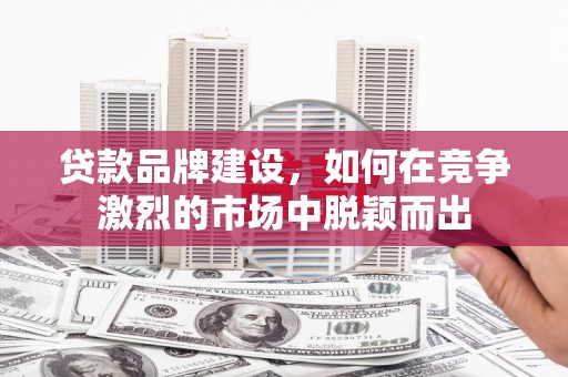 埔里贷款品牌建设，如何在竞争激烈的市场中脱颖而出