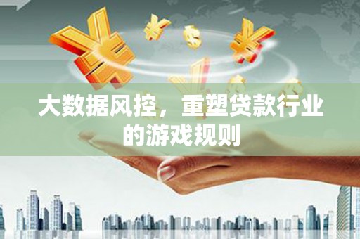 埔里大数据风控，重塑贷款行业的游戏规则
