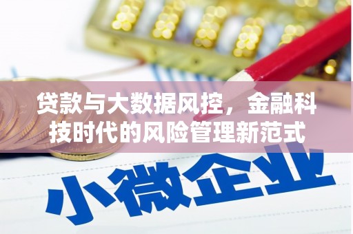 埔里贷款与大数据风控，金融科技时代的风险管理新范式