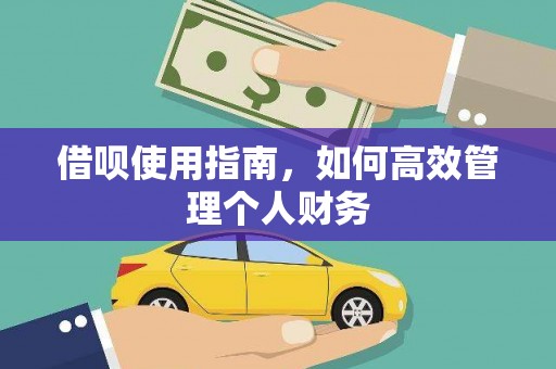 埔里借呗使用指南，如何高效管理个人财务