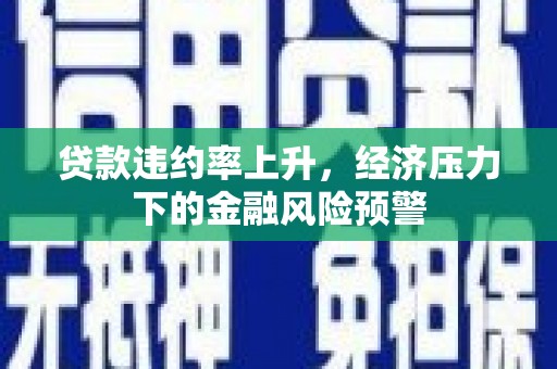 埔里贷款违约率上升，经济压力下的金融风险预警