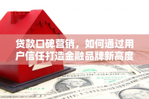 埔里贷款口碑营销，如何通过用户信任打造金融品牌新高度