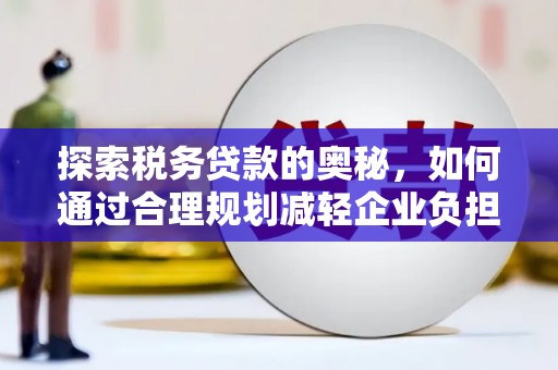 埔里探索税务贷款的奥秘，如何通过合理规划减轻企业负担