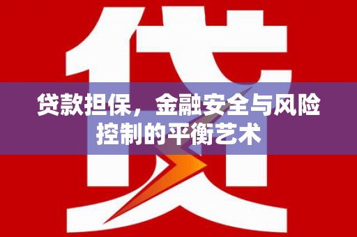 埔里贷款担保，金融安全与风险控制的平衡艺术