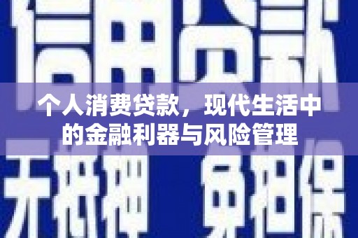 埔里个人消费贷款，现代生活中的金融利器与风险管理