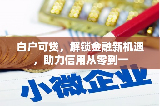 埔里白户可贷，解锁金融新机遇，助力信用从零到一