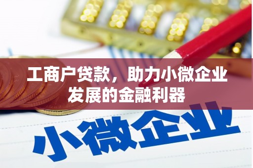 埔里工商户贷款，助力小微企业发展的金融利器
