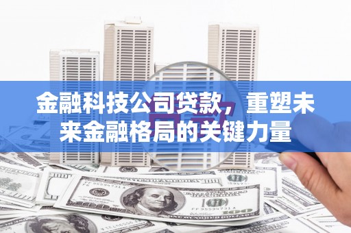 埔里金融科技公司贷款，重塑未来金融格局的关键力量