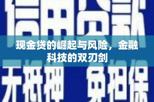 埔里现金贷的崛起与风险，金融科技的双刃剑