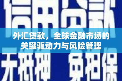 埔里外汇贷款，全球金融市场的关键驱动力与风险管理