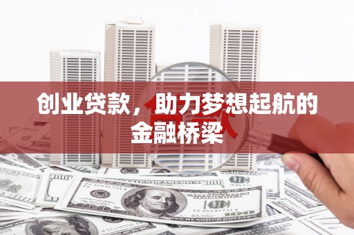 埔里创业贷款，助力梦想起航的金融桥梁