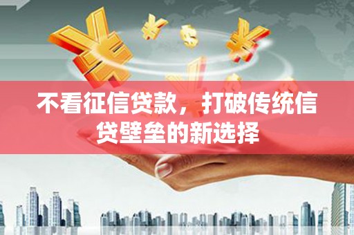 埔里不看征信贷款，打破传统信贷壁垒的新选择