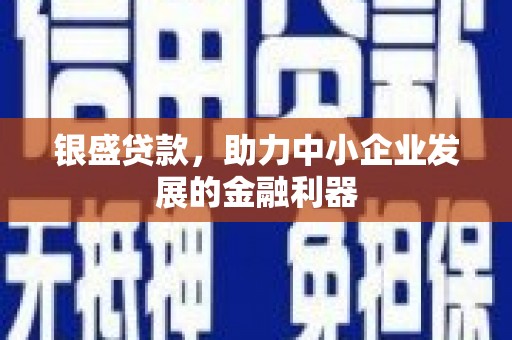 埔里银盛贷款，助力中小企业发展的金融利器