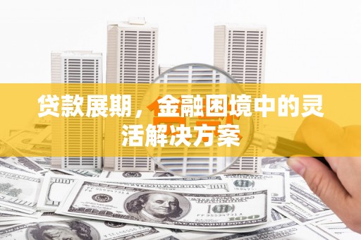 埔里贷款展期，金融困境中的灵活解决方案