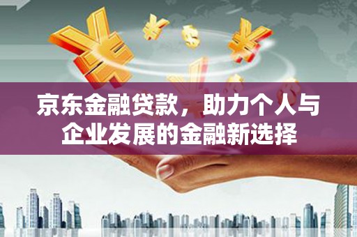 埔里京东金融贷款，助力个人与企业发展的金融新选择
