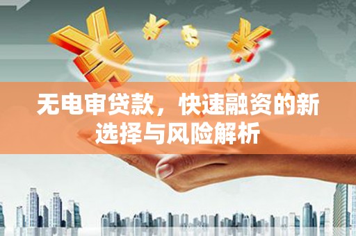 埔里无电审贷款，快速融资的新选择与风险解析
