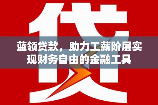 埔里蓝领贷款，助力工薪阶层实现财务自由的金融工具