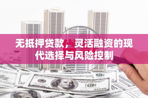 埔里无抵押贷款，灵活融资的现代选择与风险控制