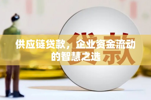 埔里供应链贷款，企业资金流动的智慧之选