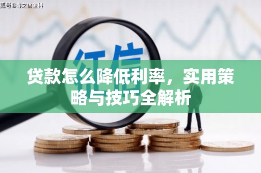 埔里贷款怎么降低利率，实用策略与技巧全解析