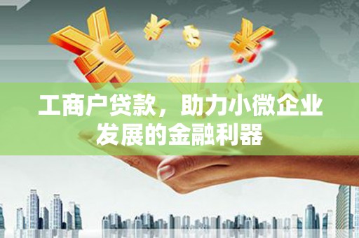 埔里工商户贷款，助力小微企业发展的金融利器