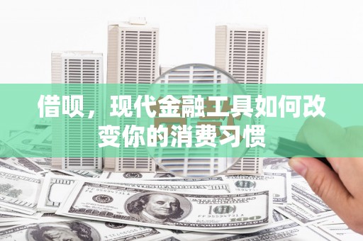 埔里借呗，现代金融工具如何改变你的消费习惯