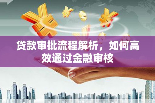 埔里贷款审批流程解析，如何高效通过金融审核