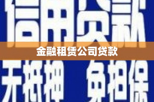 埔里金融租赁公司贷款