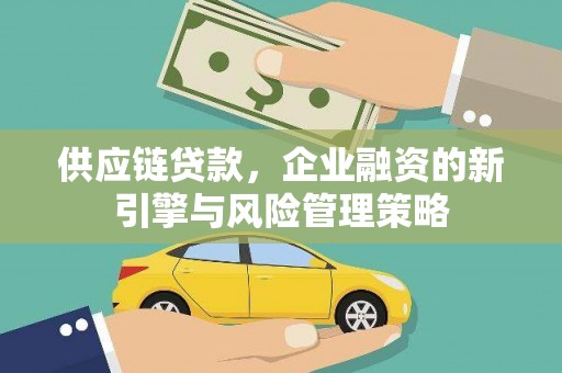 埔里供应链贷款，企业融资的新引擎与风险管理策略