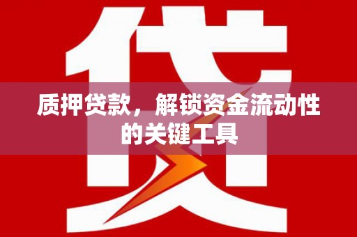 埔里质押贷款，解锁资金流动性的关键工具
