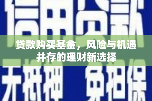 埔里贷款购买基金，风险与机遇并存的理财新选择