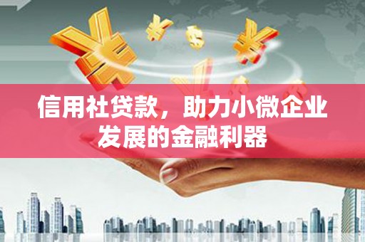 埔里信用社贷款，助力小微企业发展的金融利器
