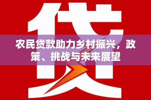 埔里农民贷款助力乡村振兴，政策、挑战与未来展望