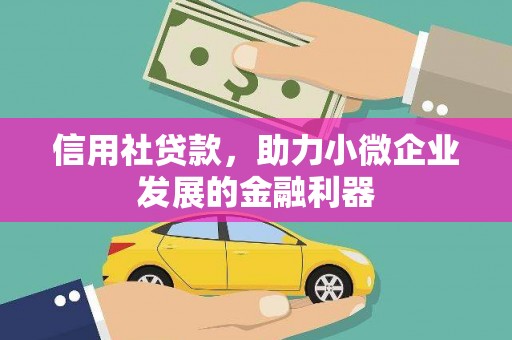埔里信用社贷款，助力小微企业发展的金融利器