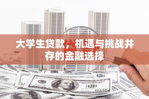 埔里大学生贷款，机遇与挑战并存的金融选择