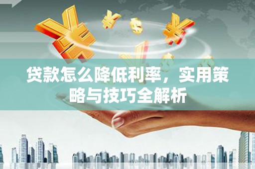 埔里贷款怎么降低利率，实用策略与技巧全解析