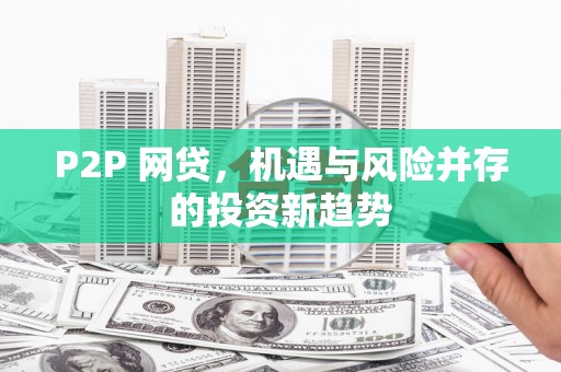 埔里P2P 网贷，机遇与风险并存的投资新趋势