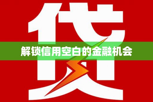 埔里解锁信用空白的金融机会