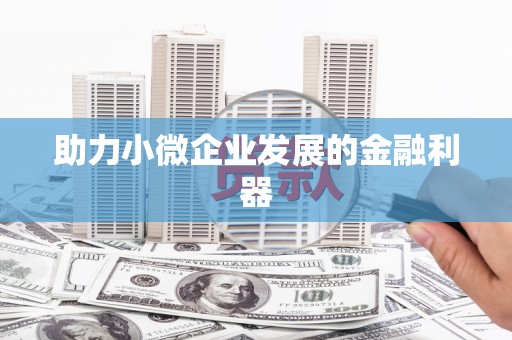 埔里助力小微企业发展的金融利器