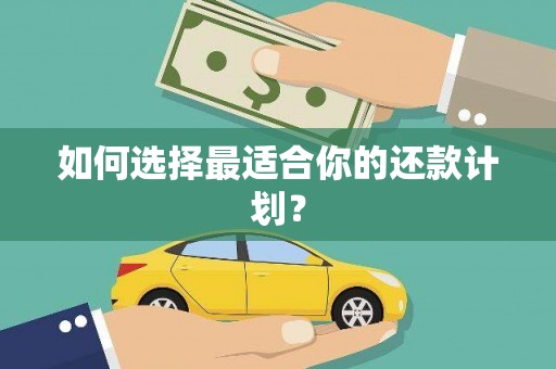 埔里如何选择最适合你的还款计划？