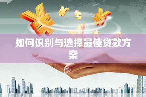 埔里如何识别与选择最佳贷款方案