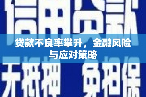 埔里贷款不良率攀升，金融风险与应对策略