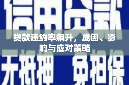 埔里贷款违约率飙升，成因、影响与应对策略